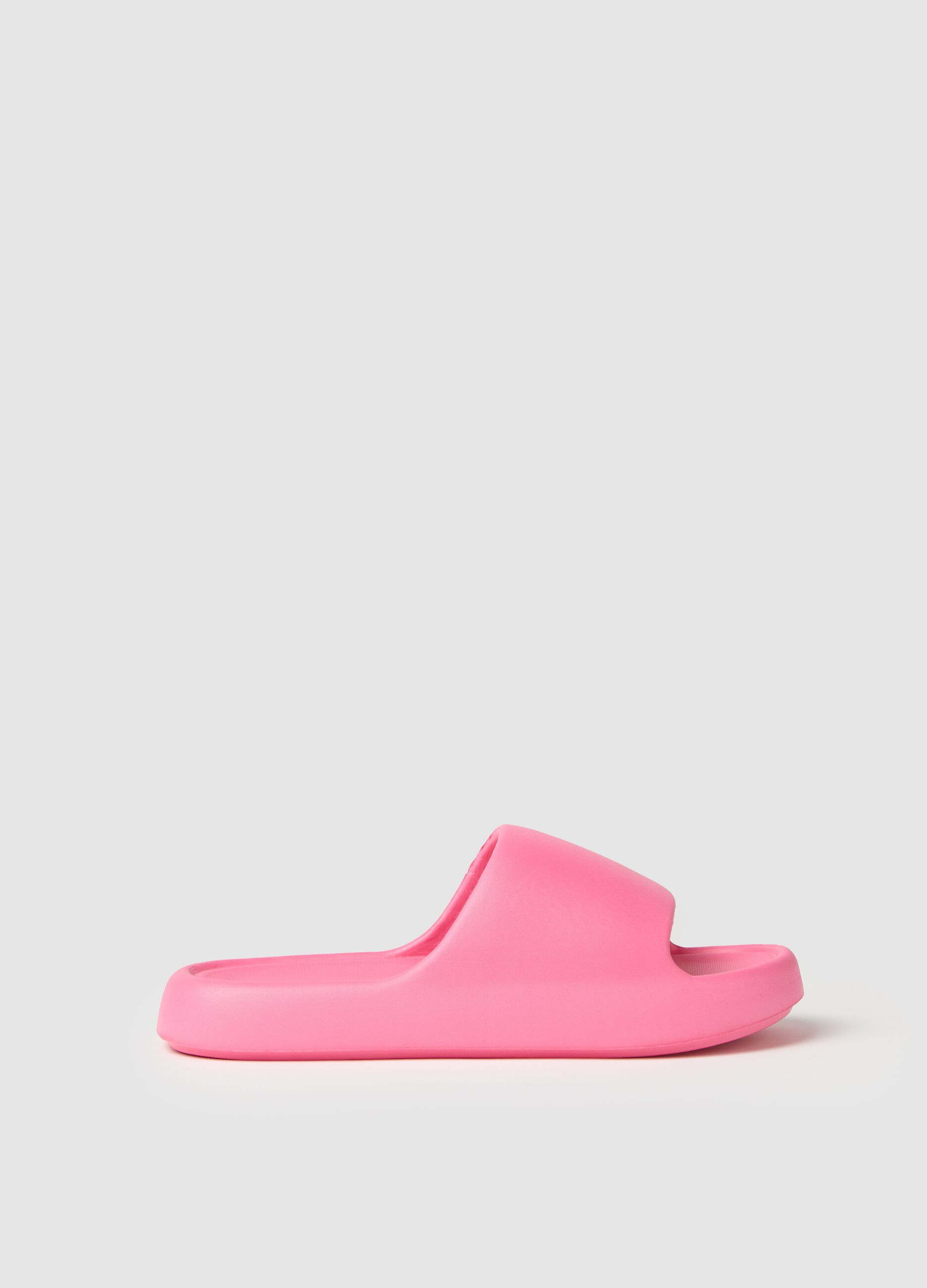 Ciabatte da donna in gomma rosa