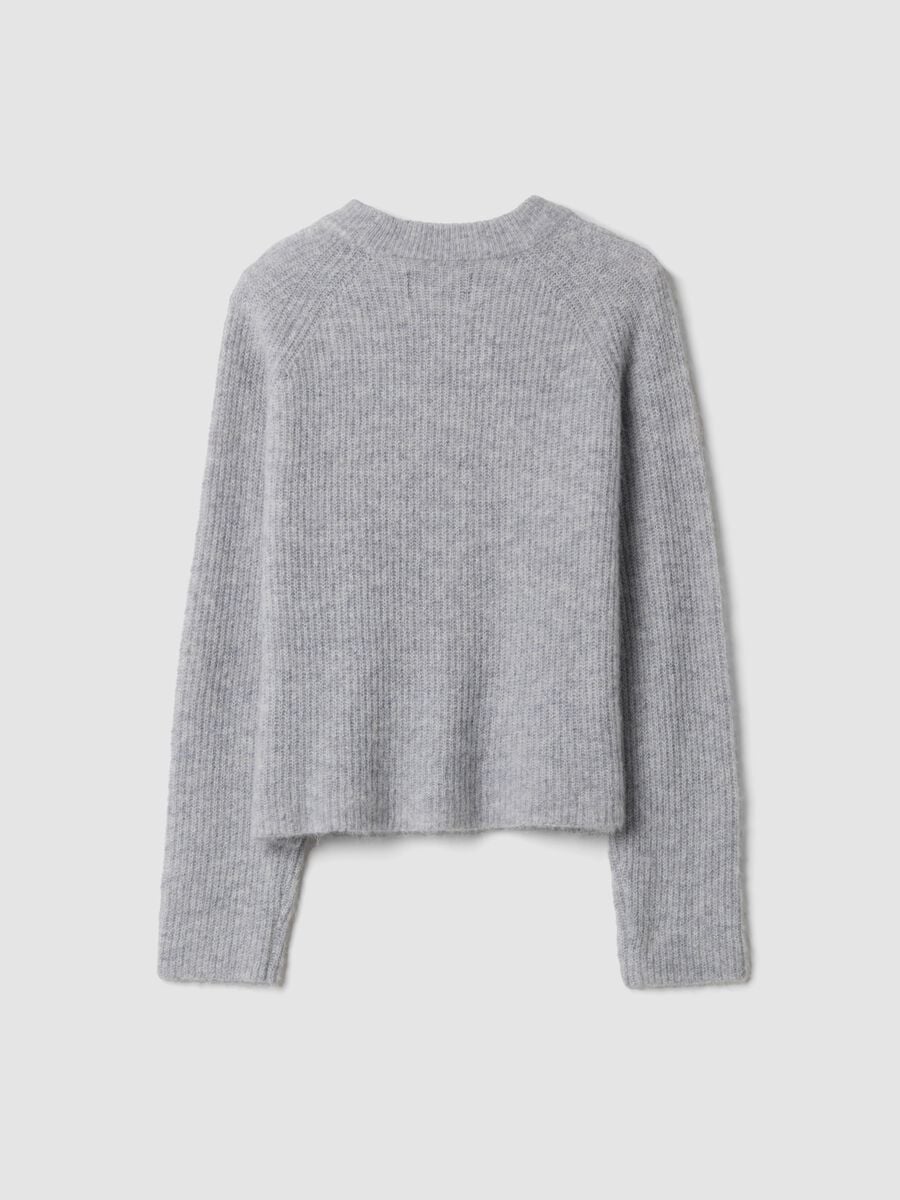 Grey stretch wool and alpaca crew-neck jumper_6