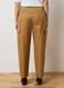 Brown Cotton Blend Regular Fit Trousers_2