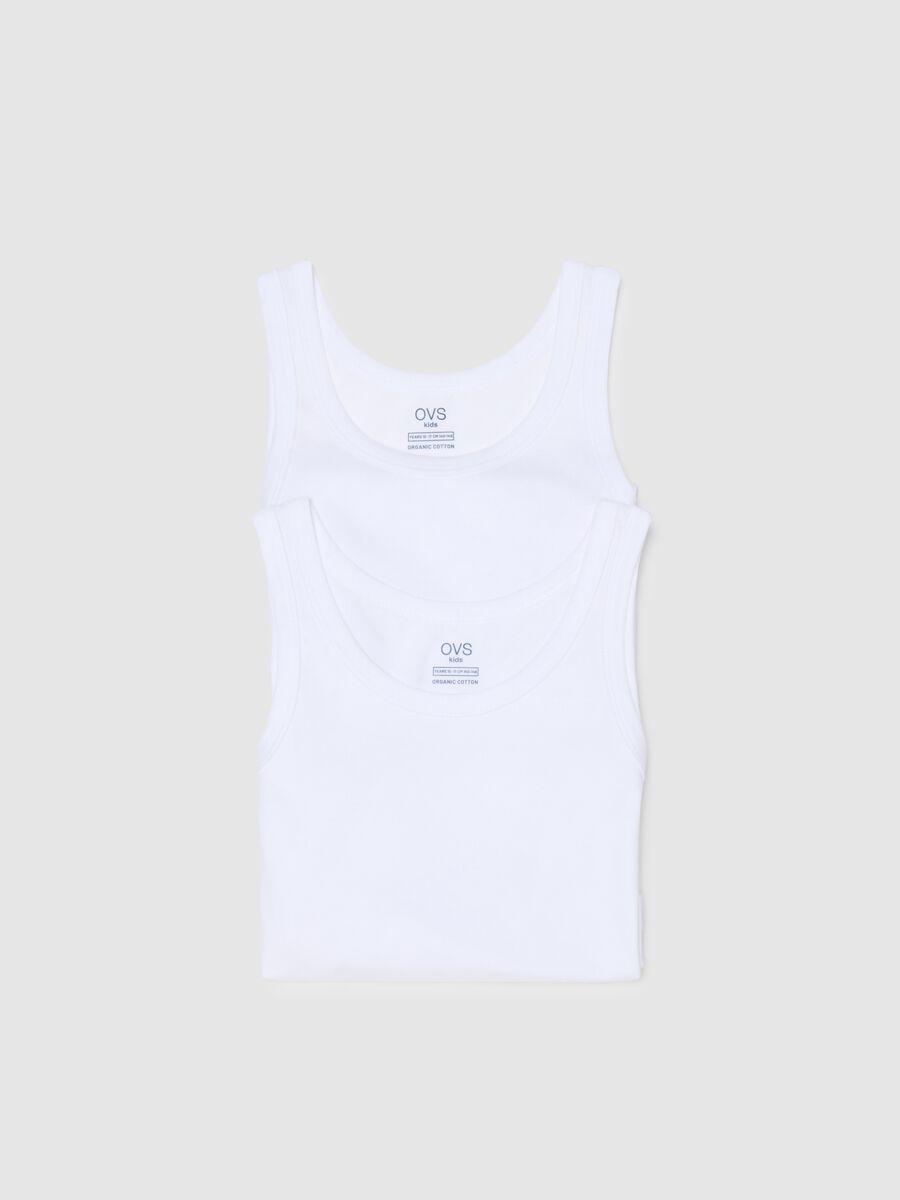 Bipack canottiere bianche da ragazzo in puro cotone regular fit_2