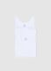 Twin pack boys' white vests in pure cotton regular fit_2