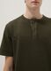 Green short-sleeve regular-fit Henley T-shirt_3