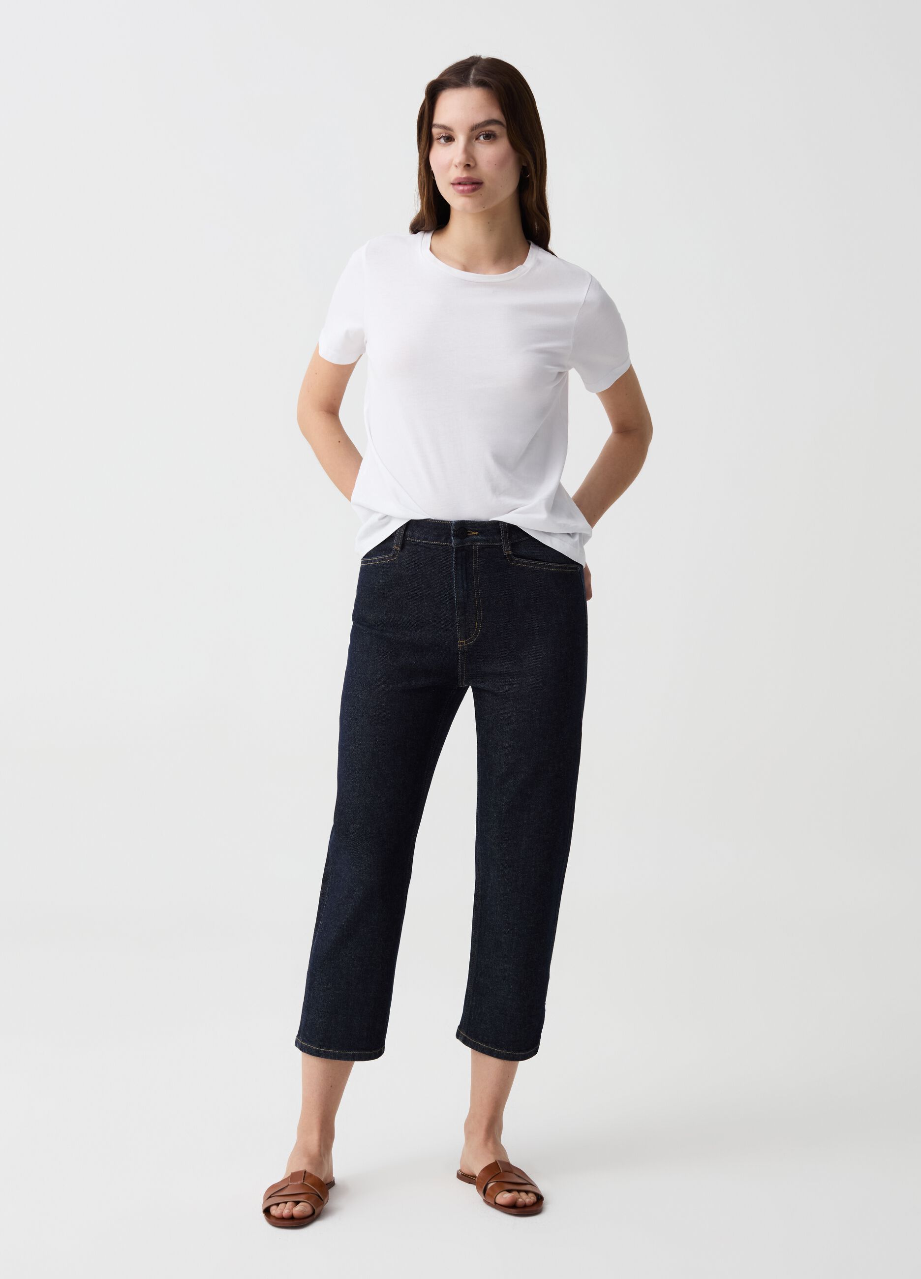 Ovs Jeans capri slim fit rinsed