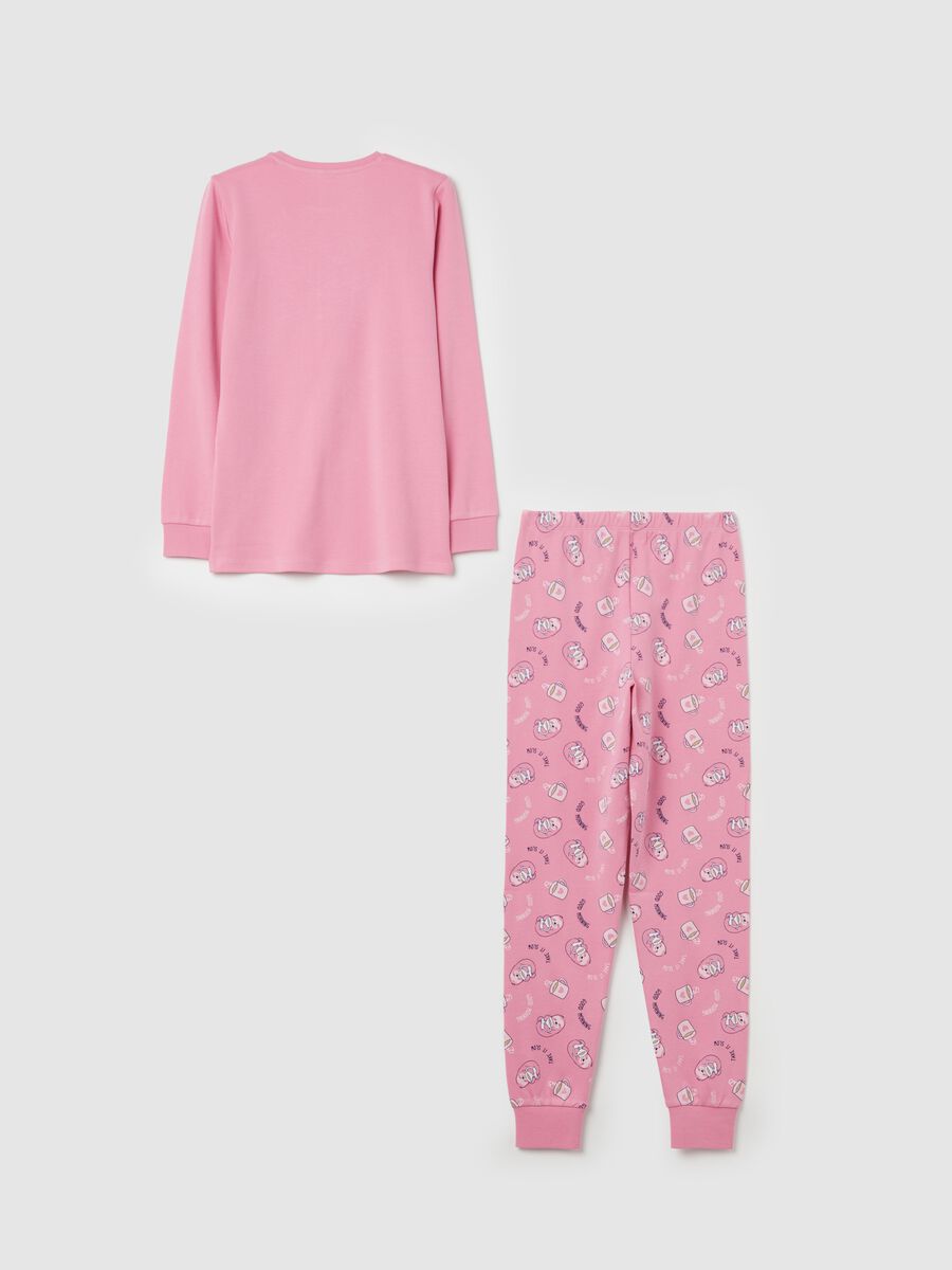 Organic cotton pyjamas with sloth print_1