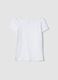White organic cotton short-sleeve T-shirt_0