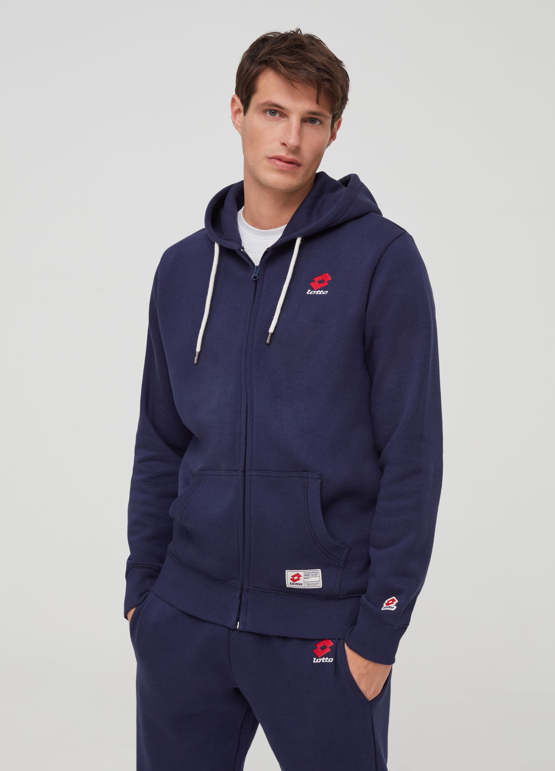 Felpa con cappuccio Lotto Blu scuro LOTTO da Uomo OVS