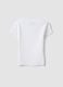 Girls&rsquo; white fitted stretch cotton T-shirt_4
