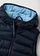 Kids' regular fit padded blue gilet with hood_2