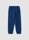Kids' regular fit pure cotton blue jogger trousers_1