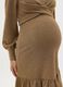 Gold Maternity Dress with Lurex_2