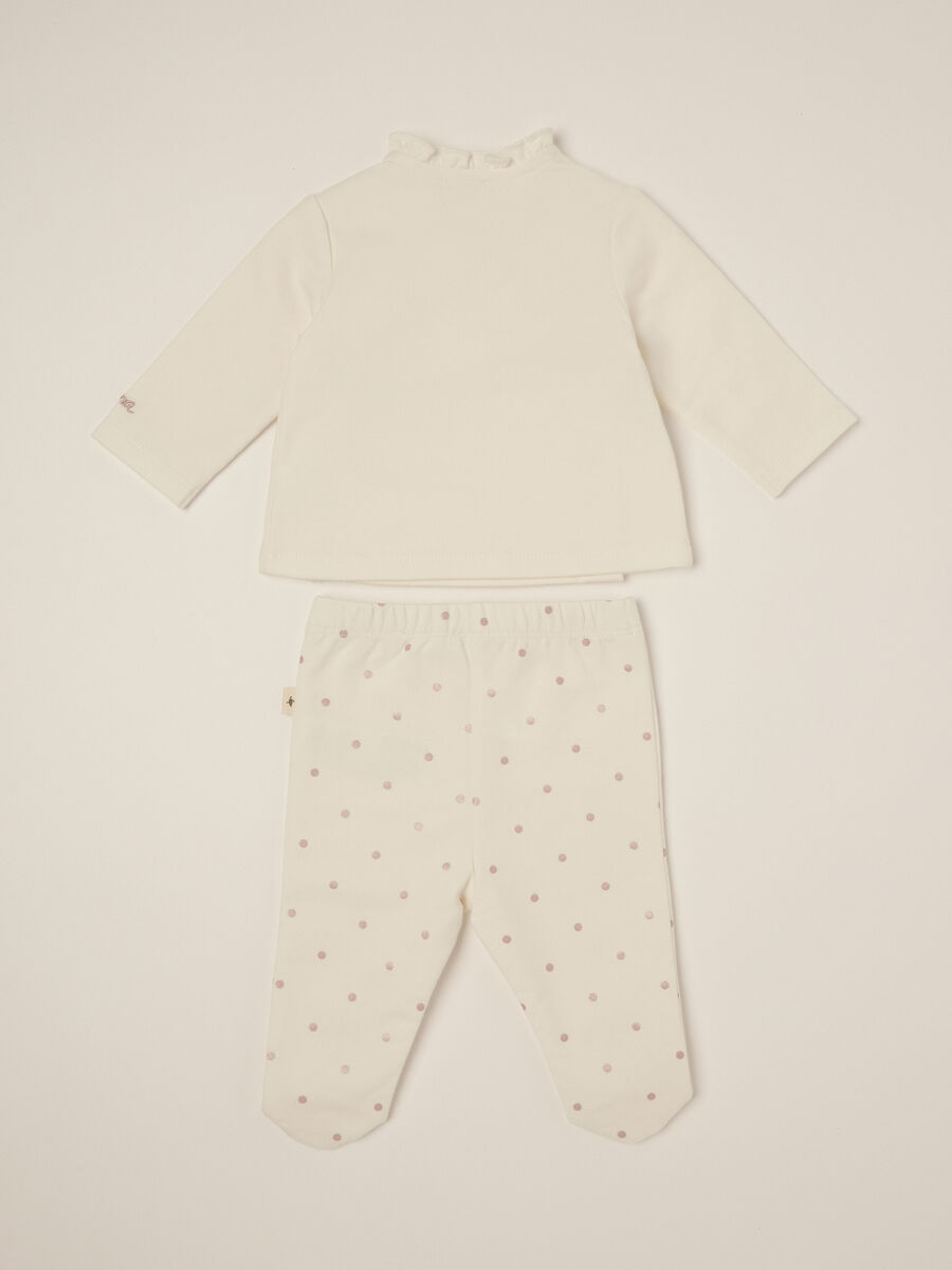 White set with hearts for girl_1