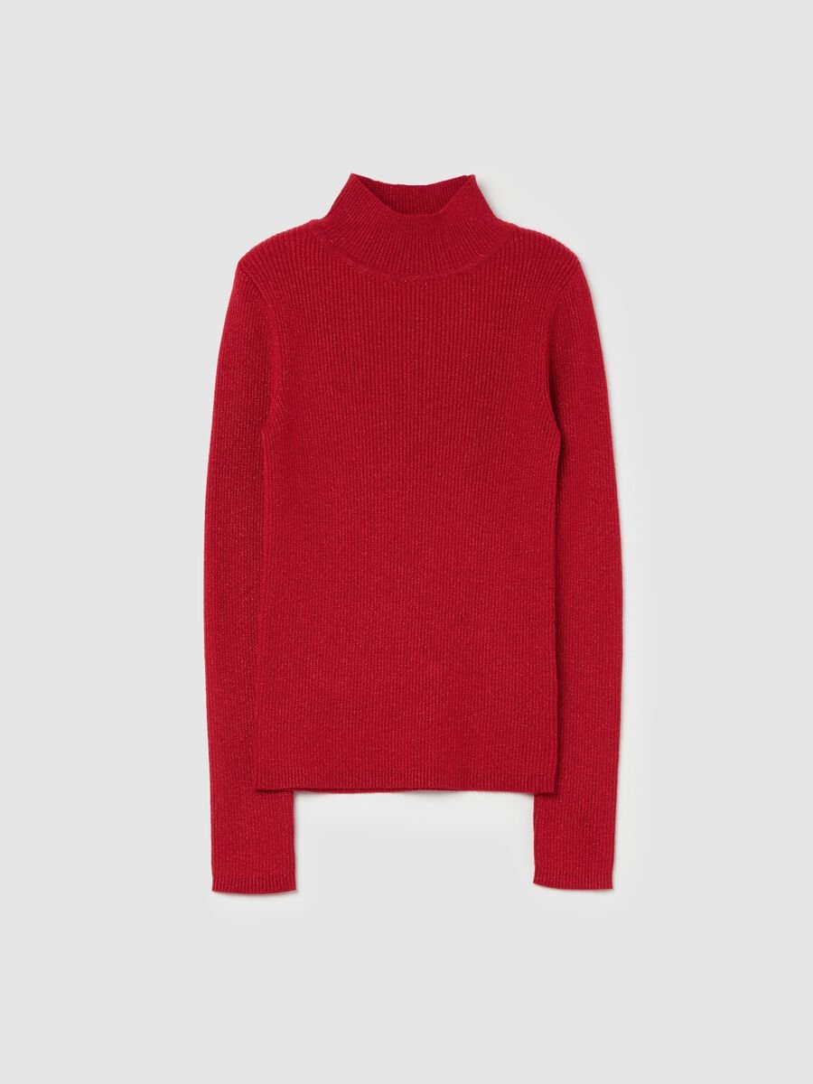 Pullover with high neck and lurex_4