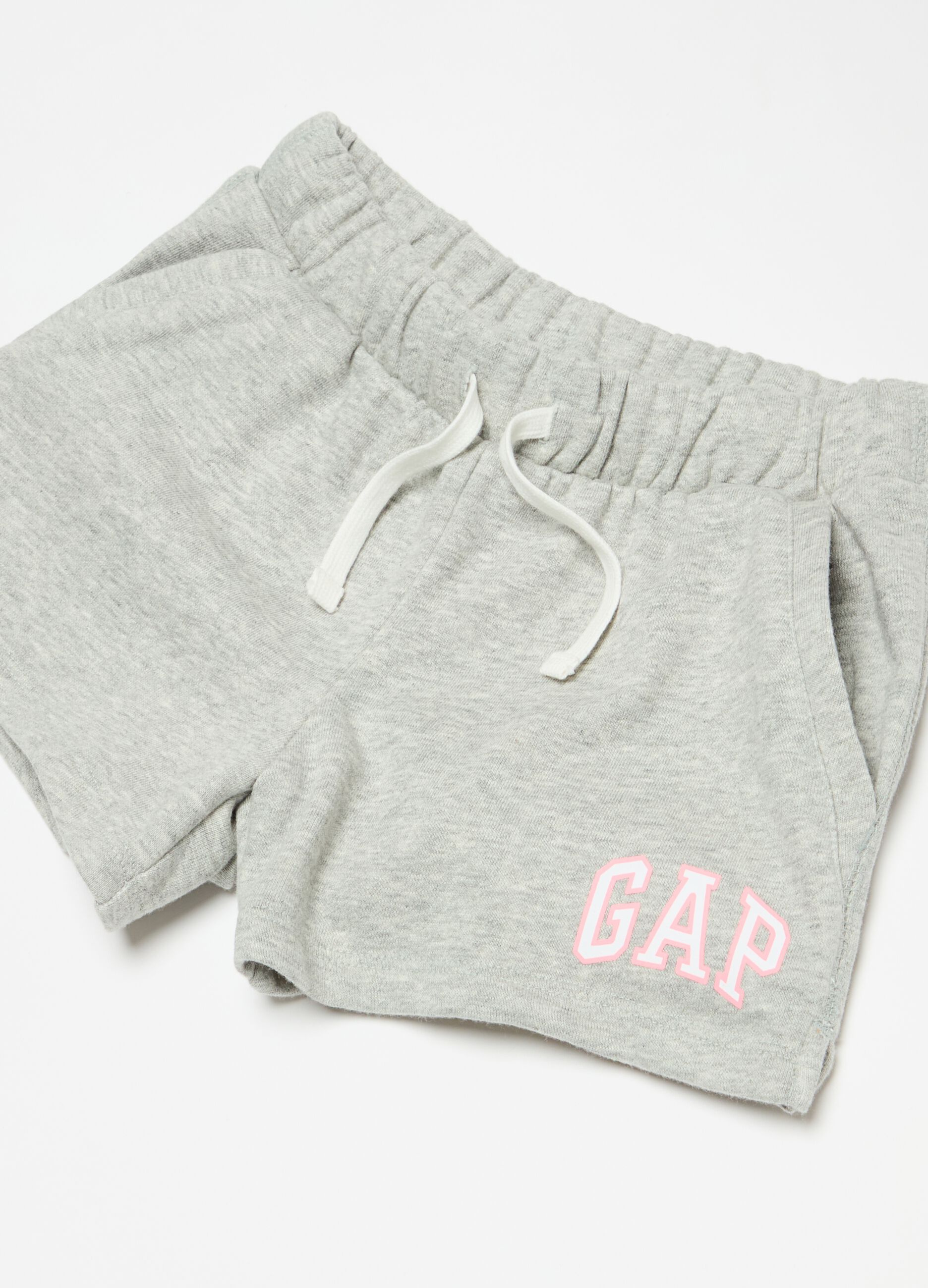 Shorts in French Terry con stampa logo