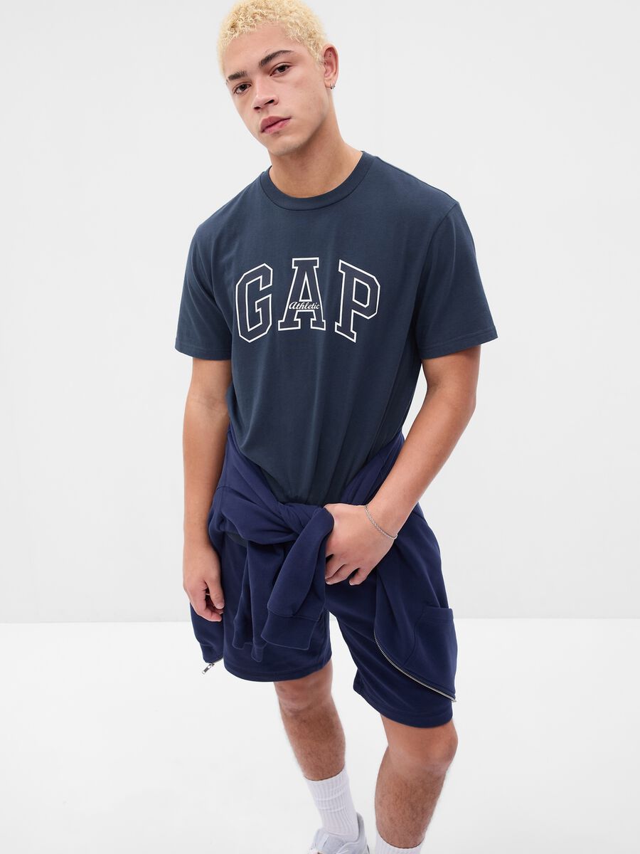 T-shirt con stampa logo Athletics_0