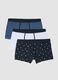 Tripack boxer in cotone elasticizzato multicolor regular fit_0