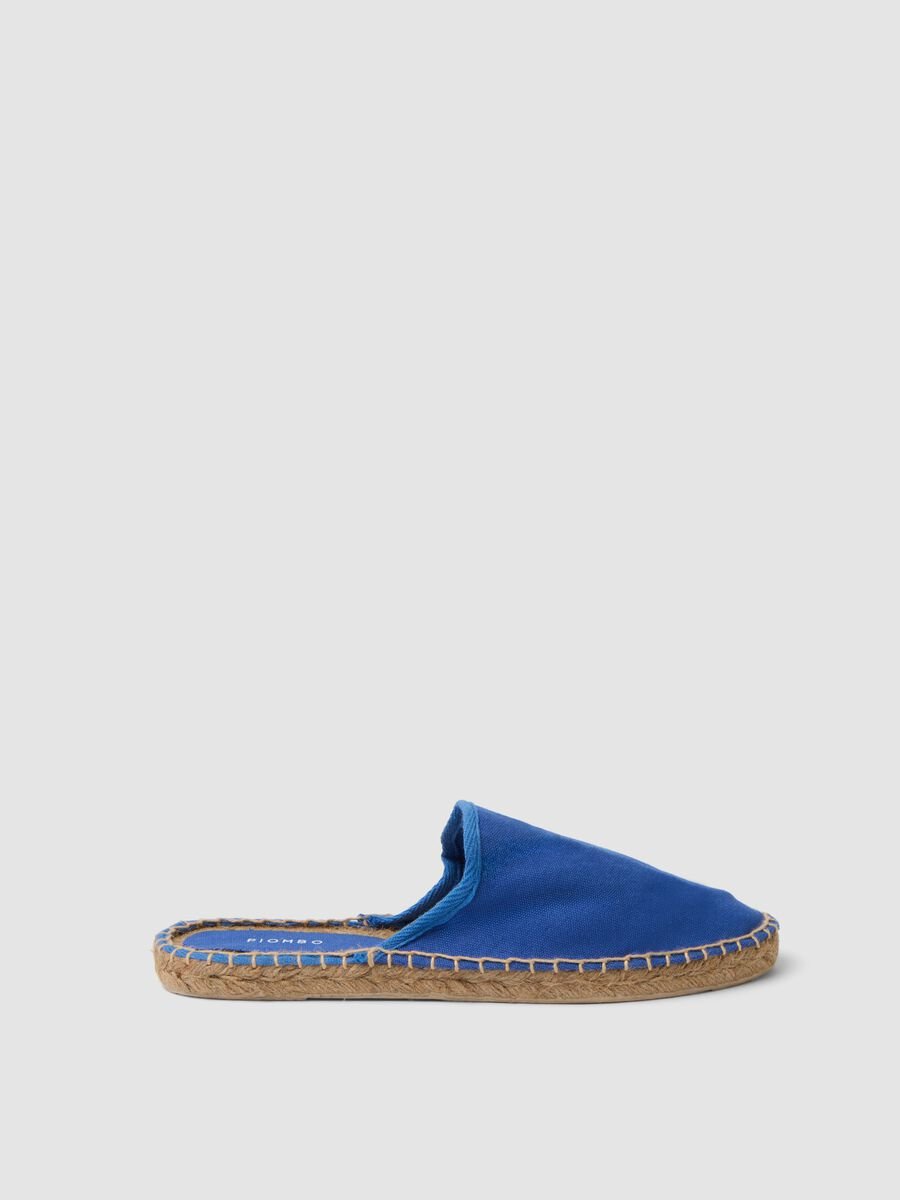 Blue espadrille-style sandals_0