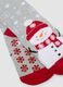 2-pack of multicolour Christmas-themed non-slip socks in stretchy organic cotton_2