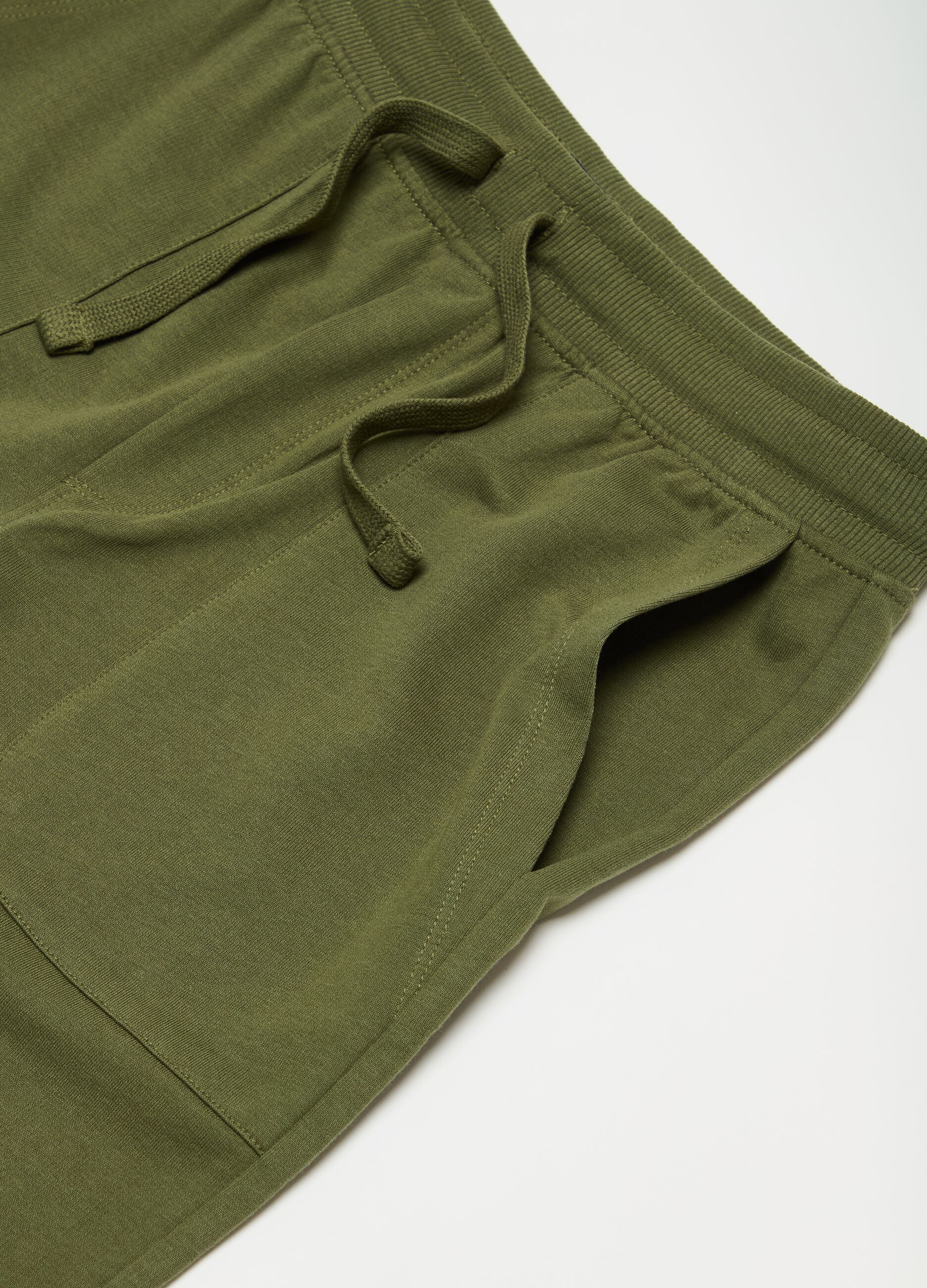 Shorts in French Terry tinta unita