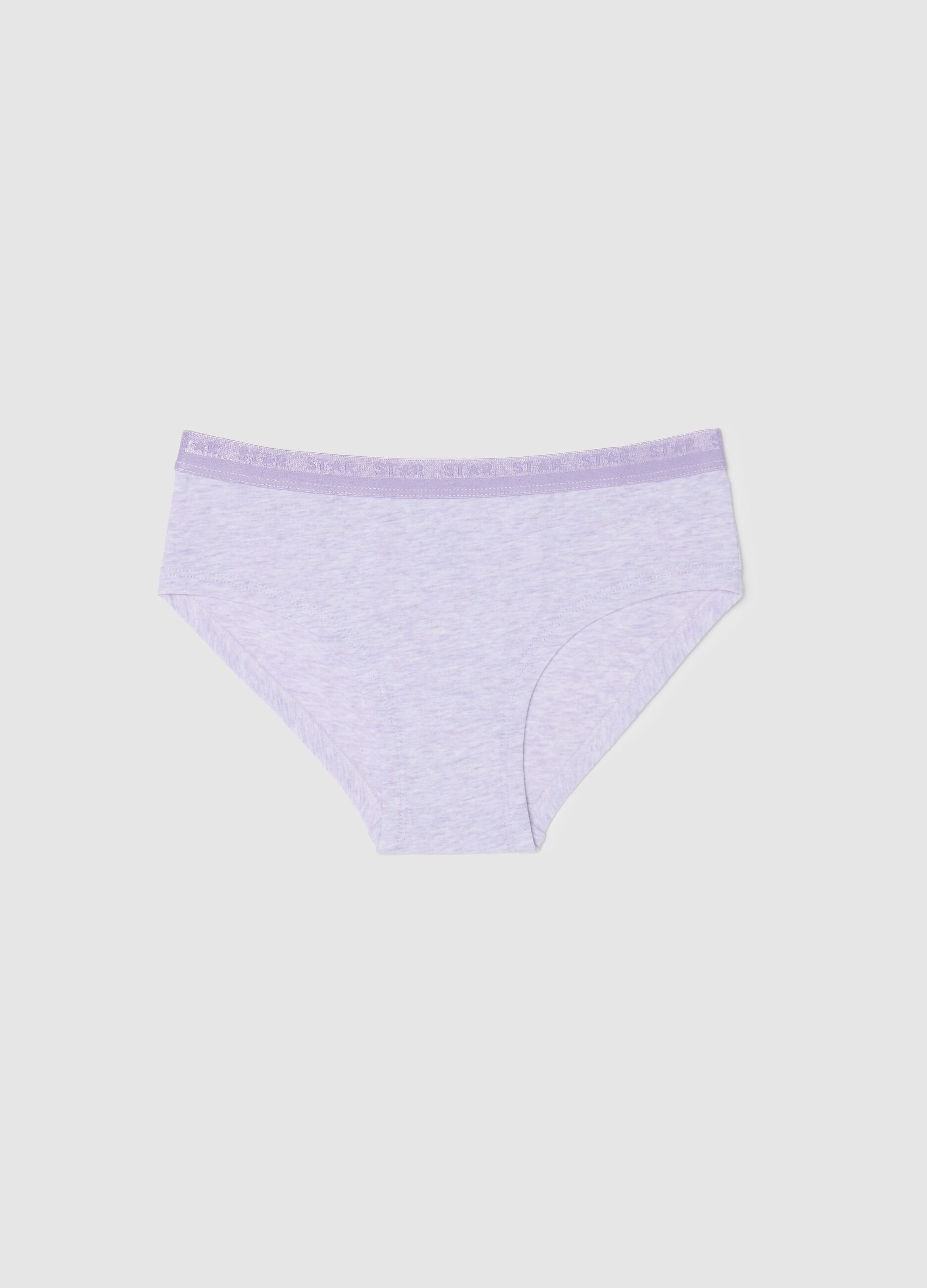 Stretch cotton knicker shorts