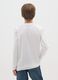 Boys' white T-shirt in pure cotton, oversized fit_1