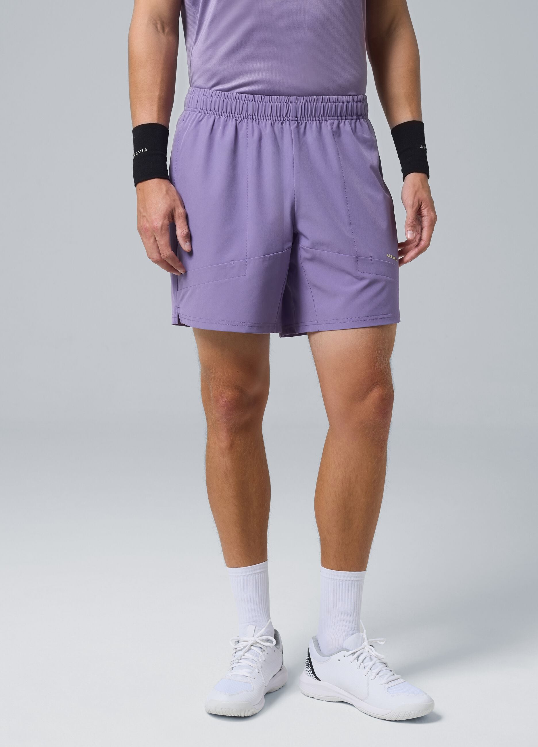 Purple ALTAVIA COURT sports shorts in stretch fabric