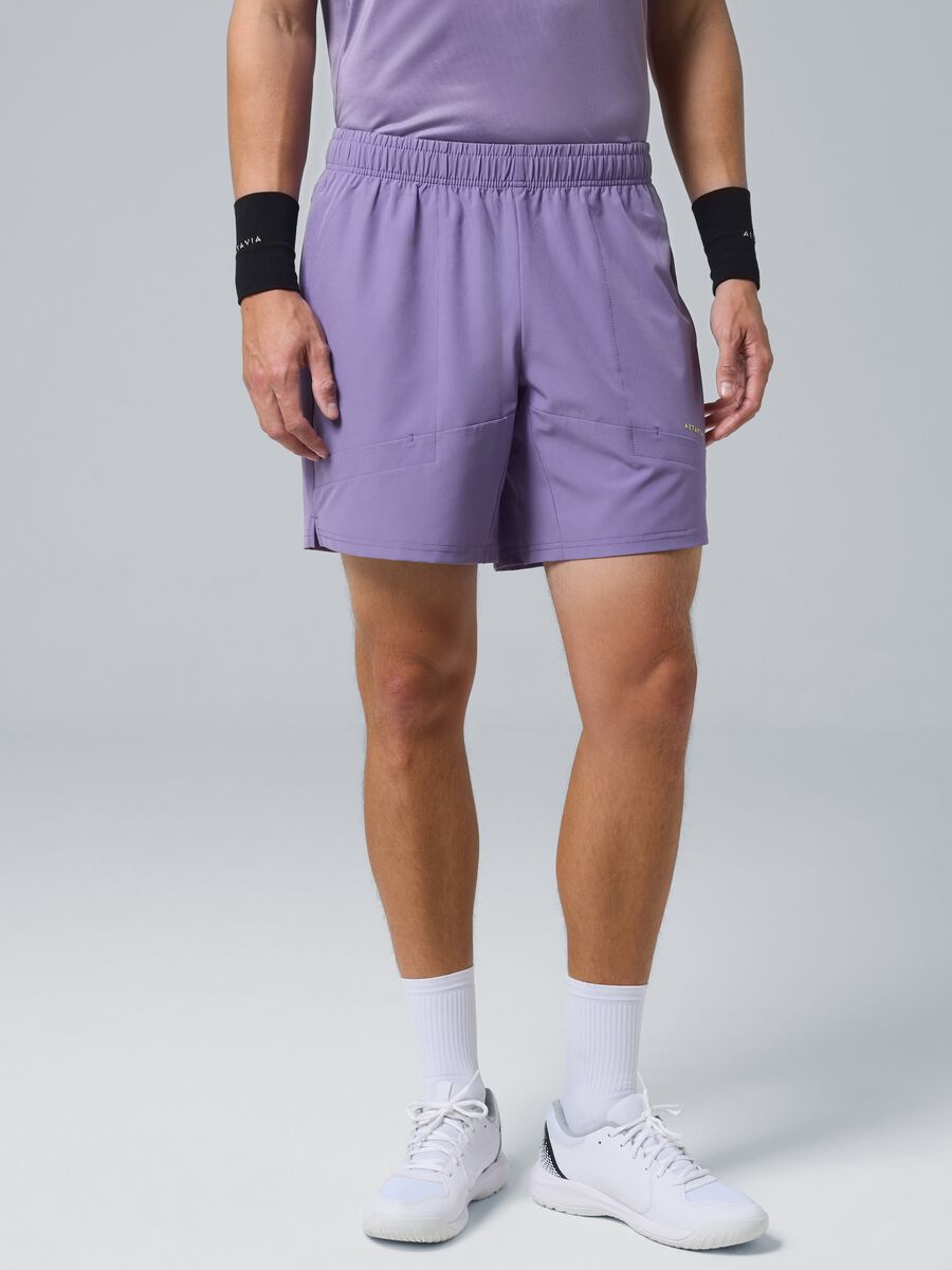 Shorts sportivo viola in tessuto elasticizzato ALTAVIA COURT_2