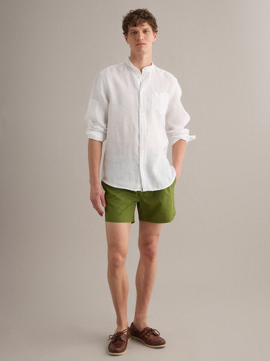 Boxer da mare verdi con vita elasticizzata e coulisse_3