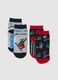 2-pack Christmas-themed non-slip socks in stretch organic cotton_0
