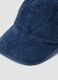 Cappello baseball denim in puro cotone a coste_1