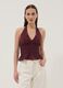 Purple pure cotton halterneck top_2
