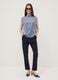 Blue stretch viscose trousers_0