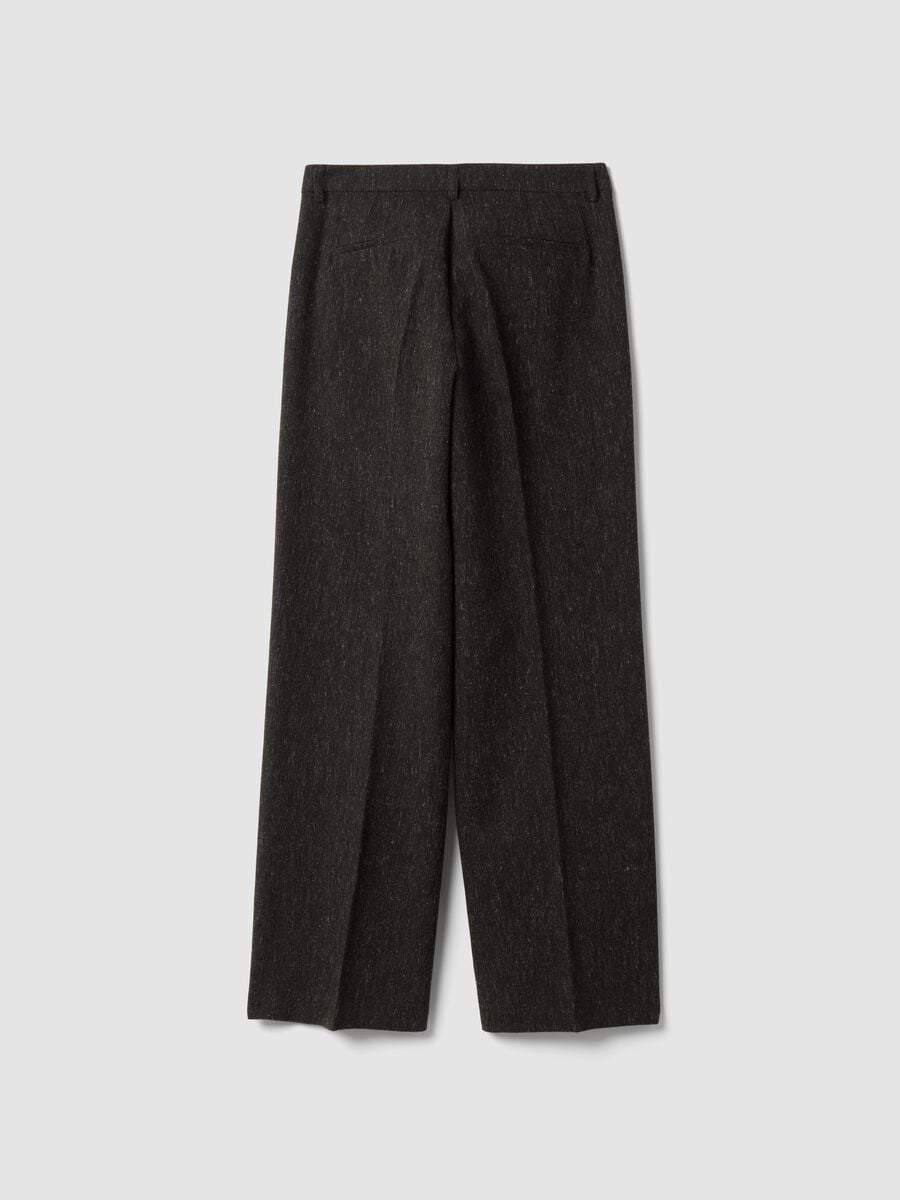 Brown wool and viscose-blend straight-leg trousers_2