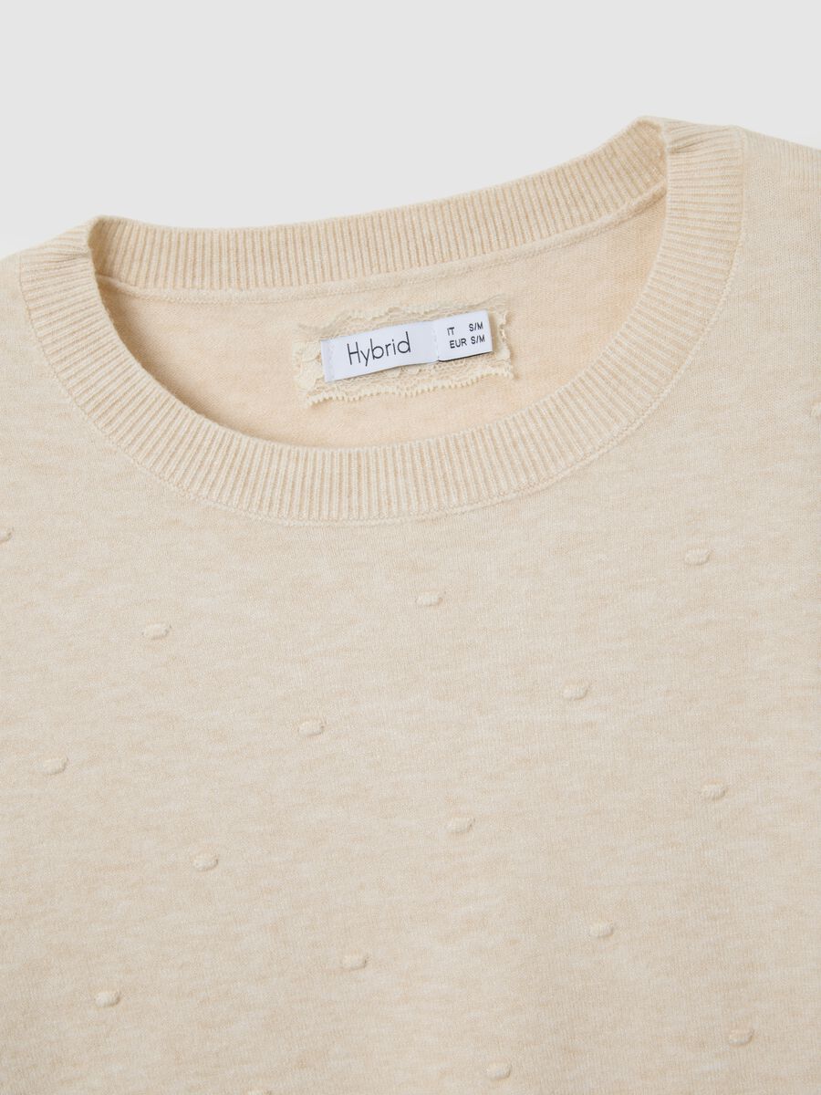Beige long-sleeve top with textured details_5