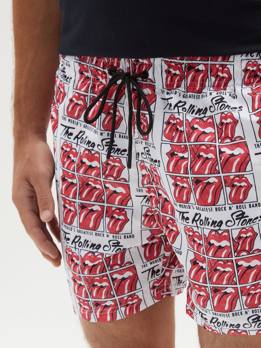 Boxer da uomo in multicolor con grafica Rolling Stones e vita elasticizzata_2