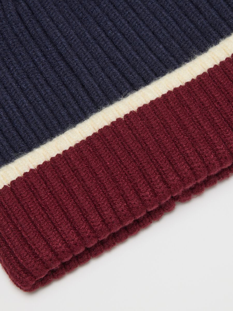Children's multicolor striped hat and scarf set_2