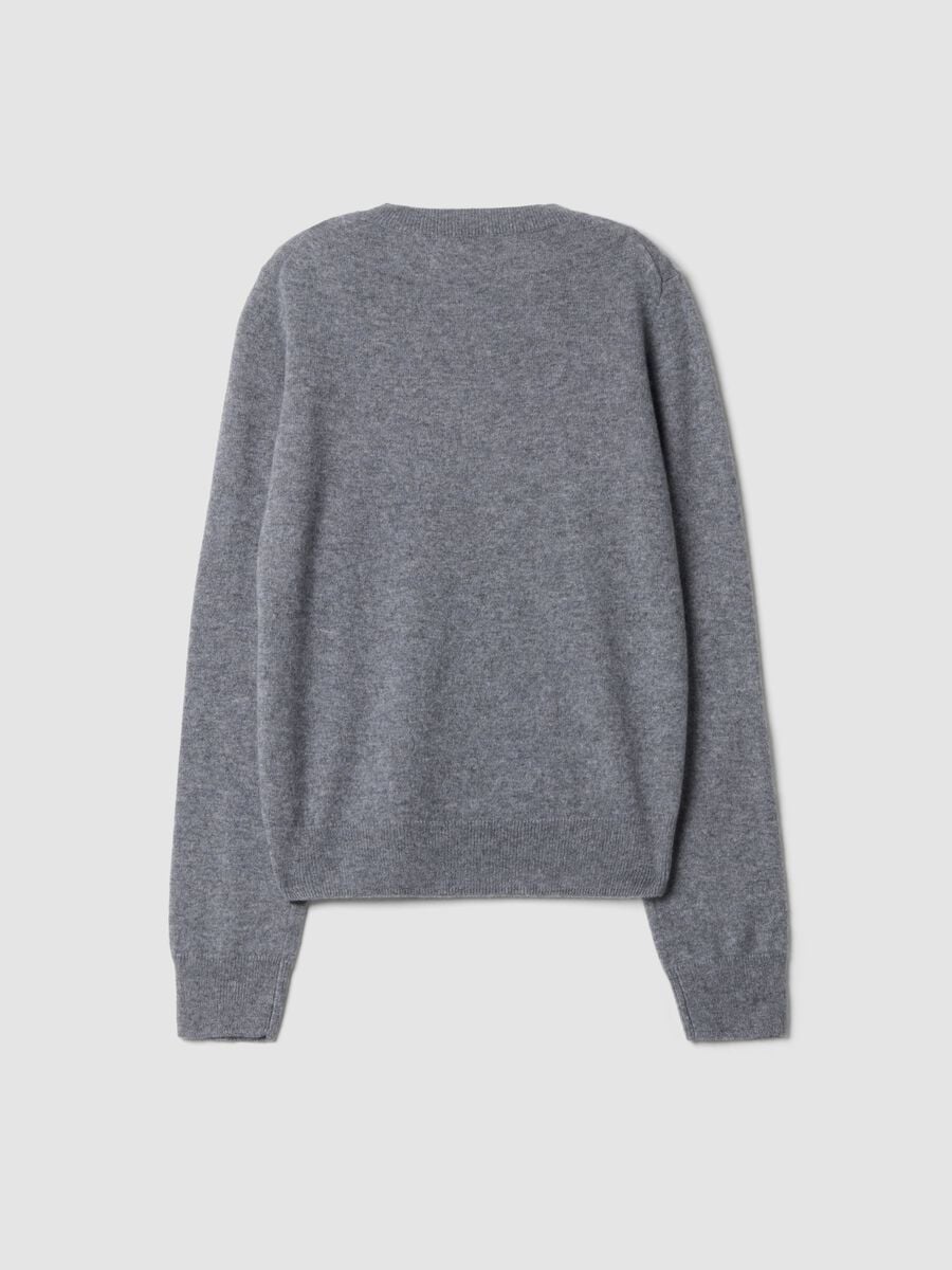 Grey pure cashmere crew-neck jumper_2