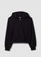 Black organic cotton hooded sweatshirt_0