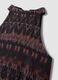 Abito maxi nero e marrone in misto lyocell regular fit con fantasia_6