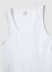 White pure cotton vest top, regular fit_5