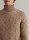 High-neck pullover with wavy design_2