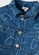 Girls' pure denim cotton jacket with hearts_2
