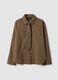 Brown striped stretch-cotton shirt with matching tie_4