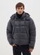 Dark Grey The Iconic Puffer Jacket with Detachable Hood_0