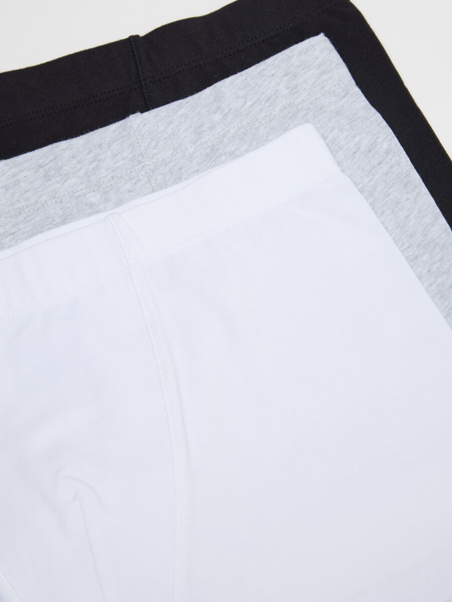 Five-pack black and grey boxer shorts in stretch cotton_2