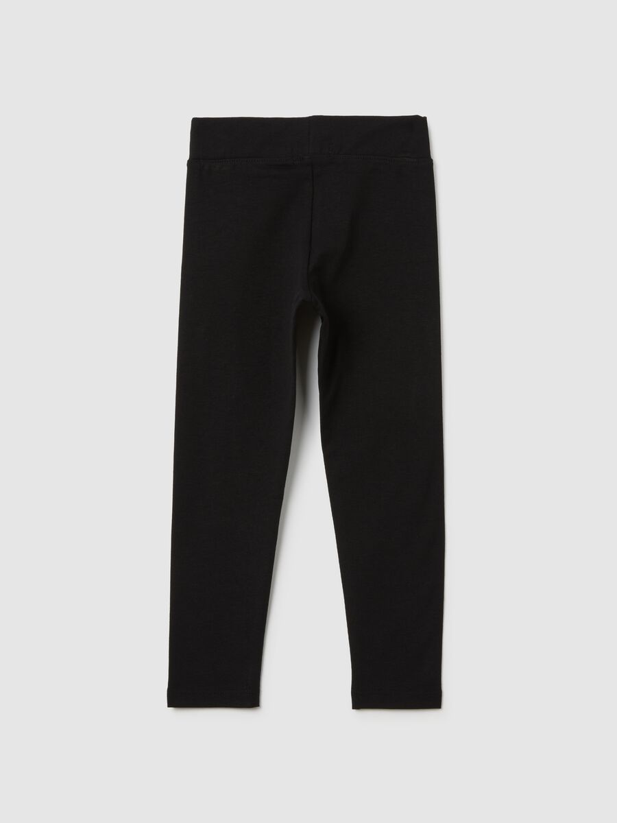 Leggings neri basic per bambina_1