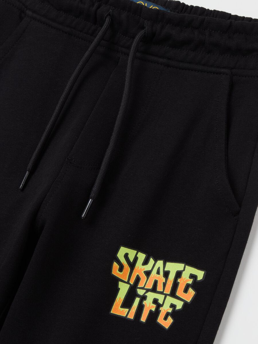 Joggers with drawstring and print_2