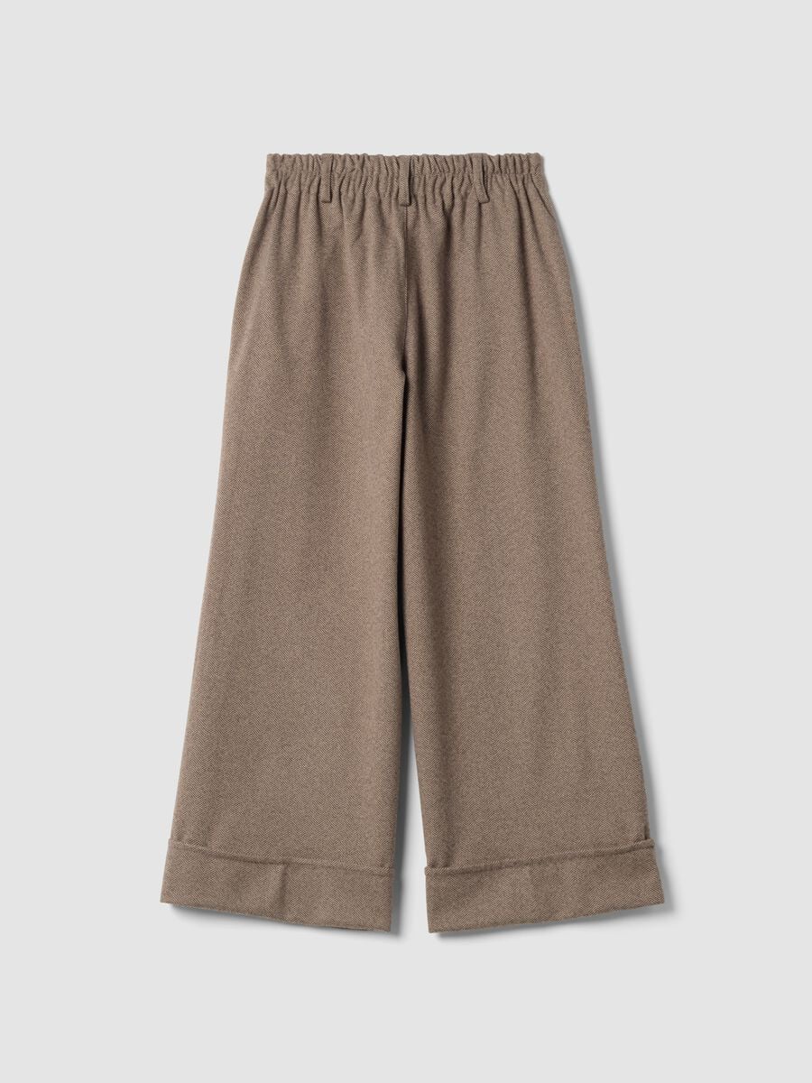 Brown regular-fit wide-leg trousers_2