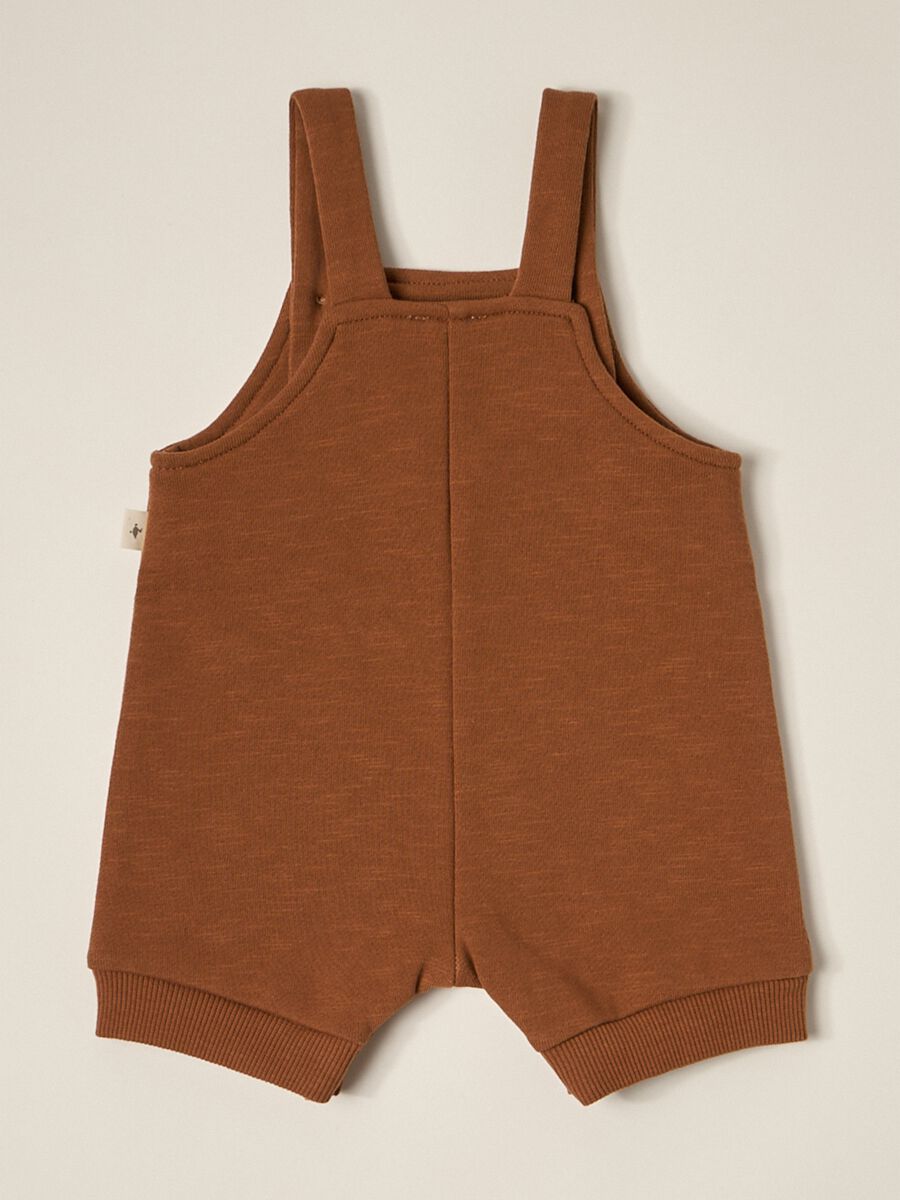 IANA newborn boy dungarees in 100% cotton French terry_1