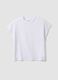 White short-sleeve fitted pure cotton T-shirt_4