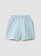 Shorts in puro cotone azzurri da ragazza oversize fit_1